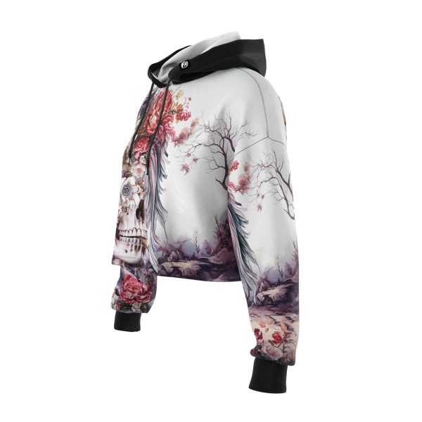 A Surreal Farewell Cropped Hoodie on Sale - Image 3