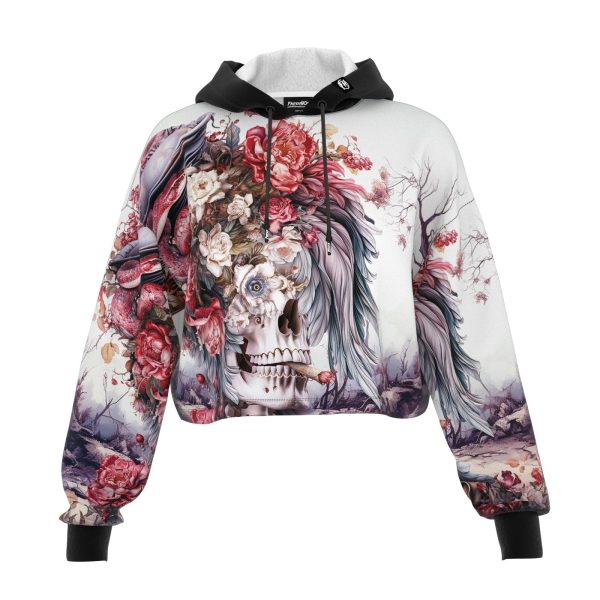 A Surreal Farewell Cropped Hoodie on Sale