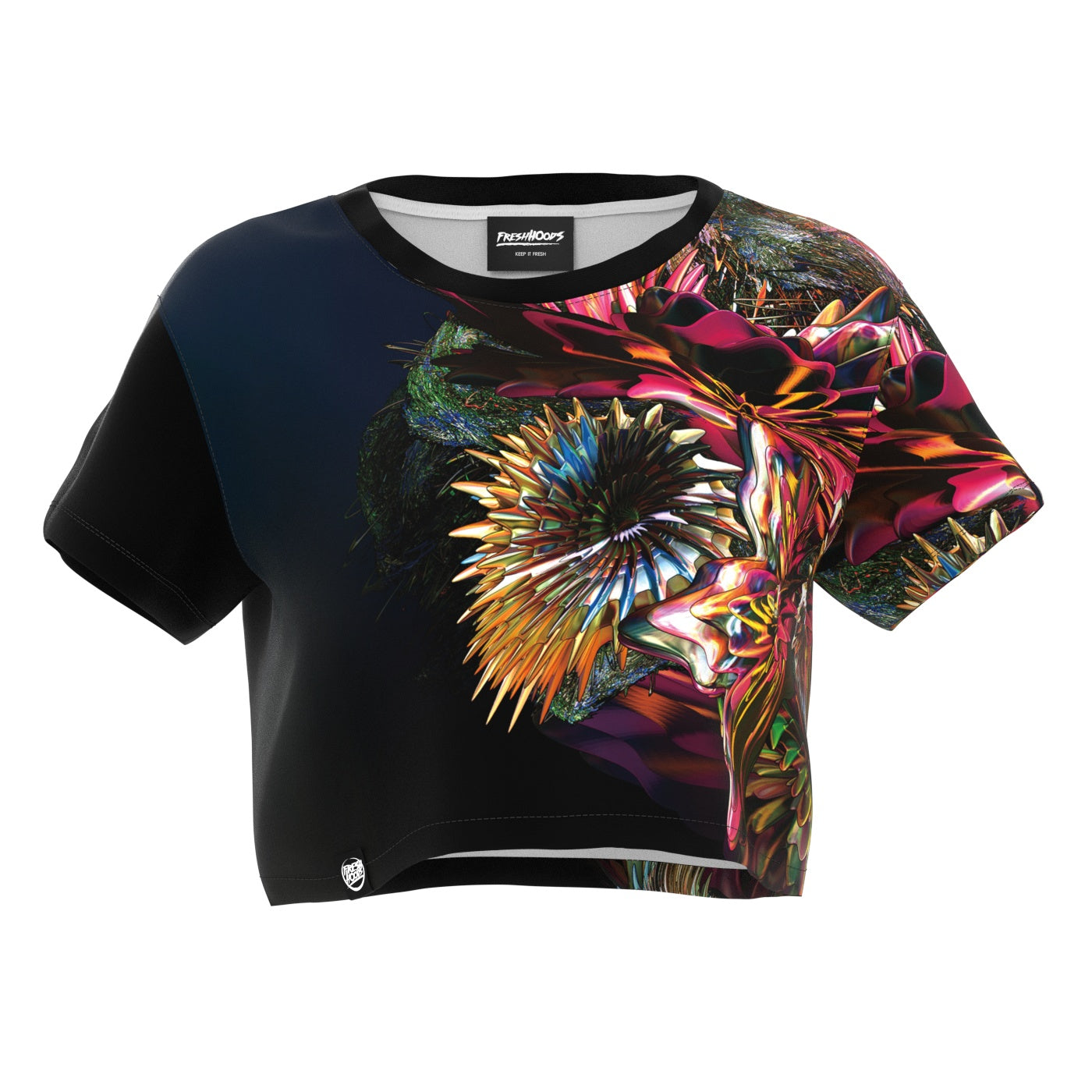 Coral Bouquet Crop Top Sale
