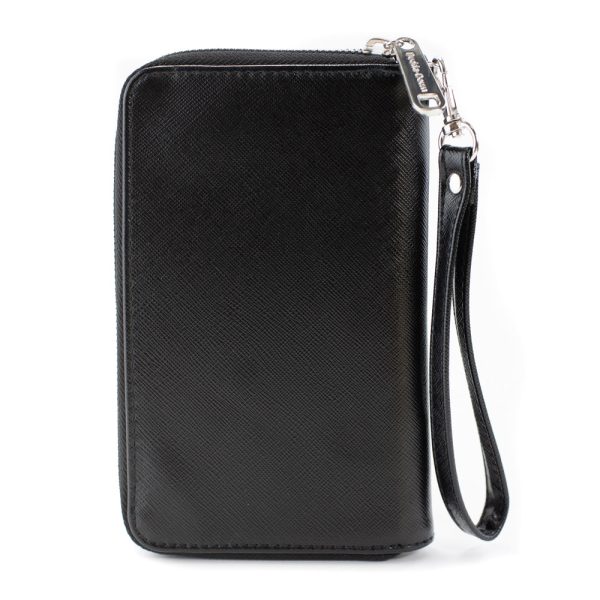 Women s PU Zip Around Wallet Rectangle - Batman Bat Logo Black Fuchsia For Sale - Image 5